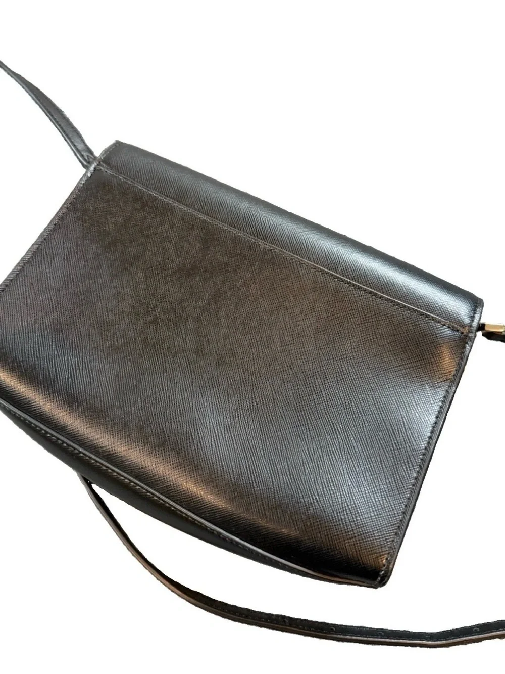 Kate Spade Carson Convertible Crossbody Bag Black Leather Chain Shoulder Purse